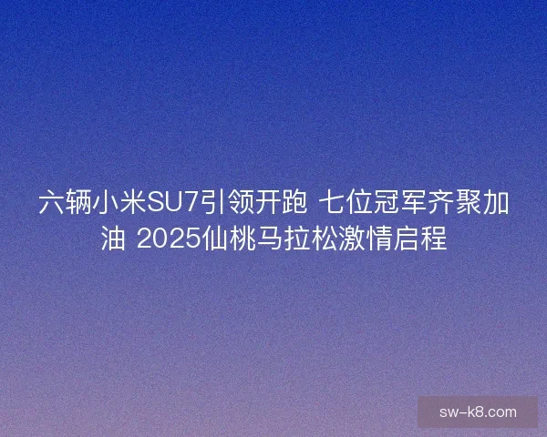 六辆小米SU7引领开跑 七位冠军齐聚加油 2025仙桃马拉松激情启程
